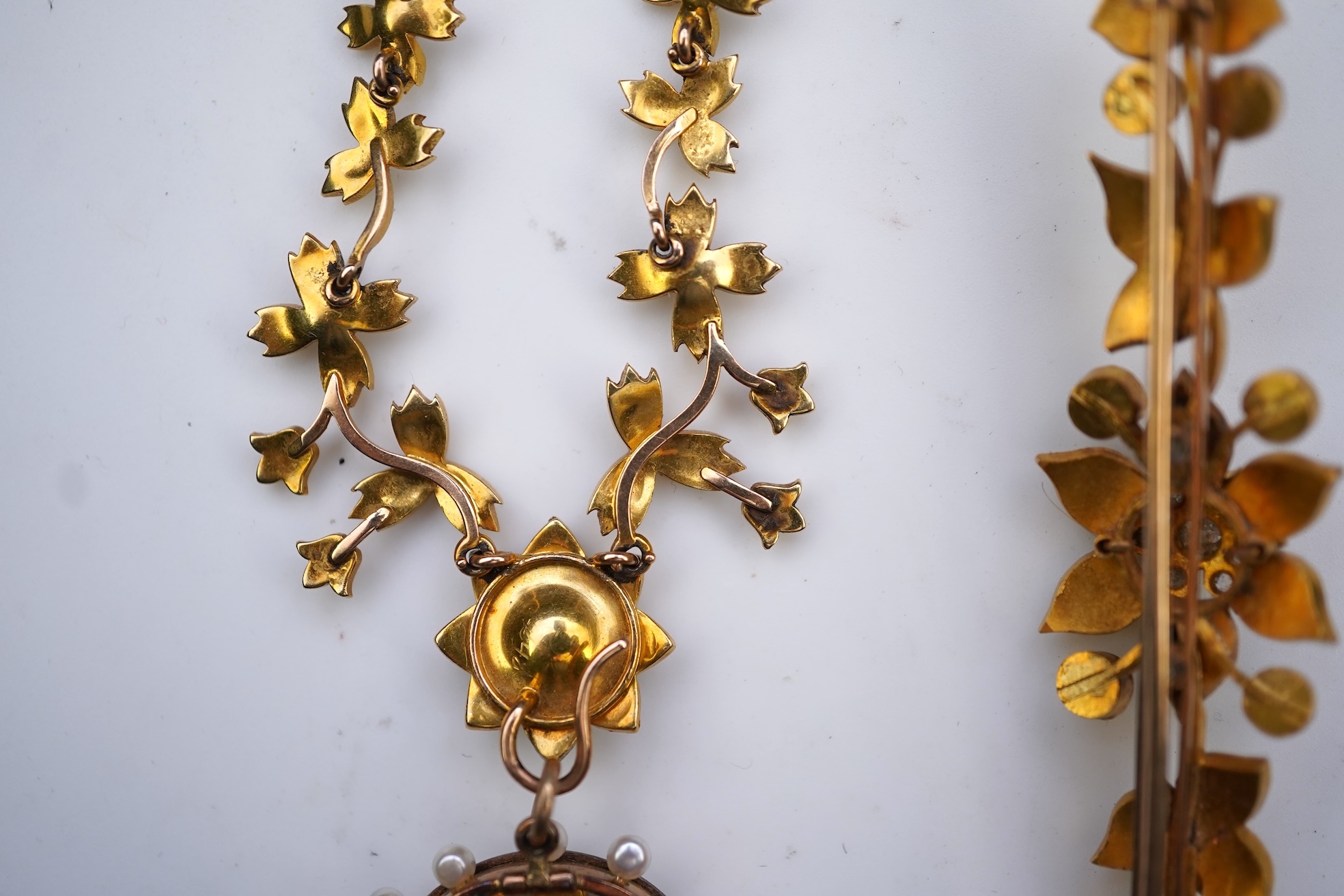 A collection of Edwardian seed pearl jewels, early 20th century